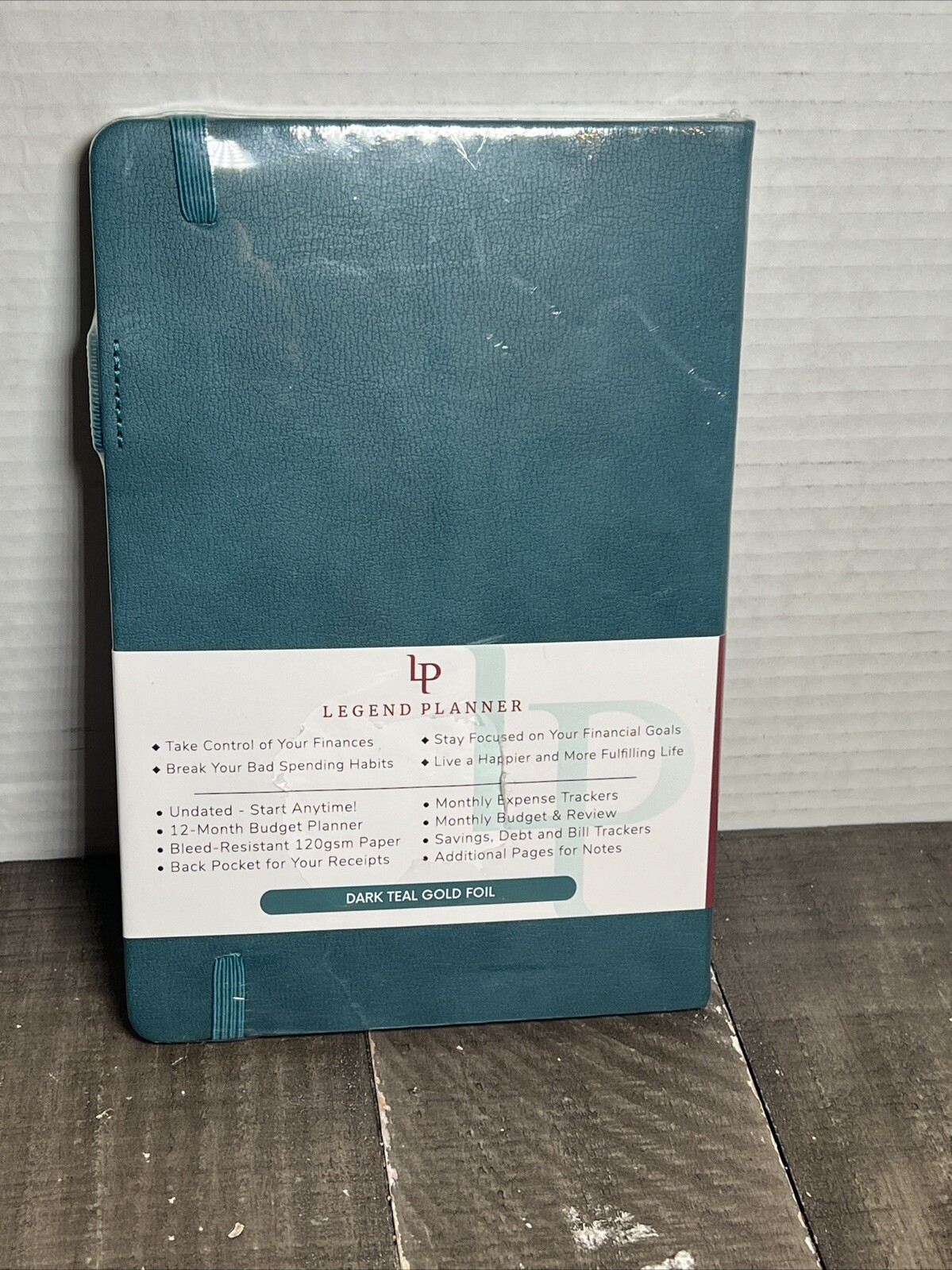 Legend Planner Budget Book – Personal Finance Planner Dark Teal Gold Foil