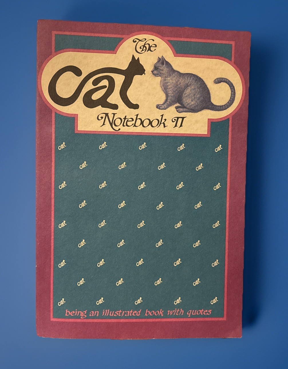The Cat Notebook II Illustrated Journal Cat Lovers RETRO Vintage 1983 NEW