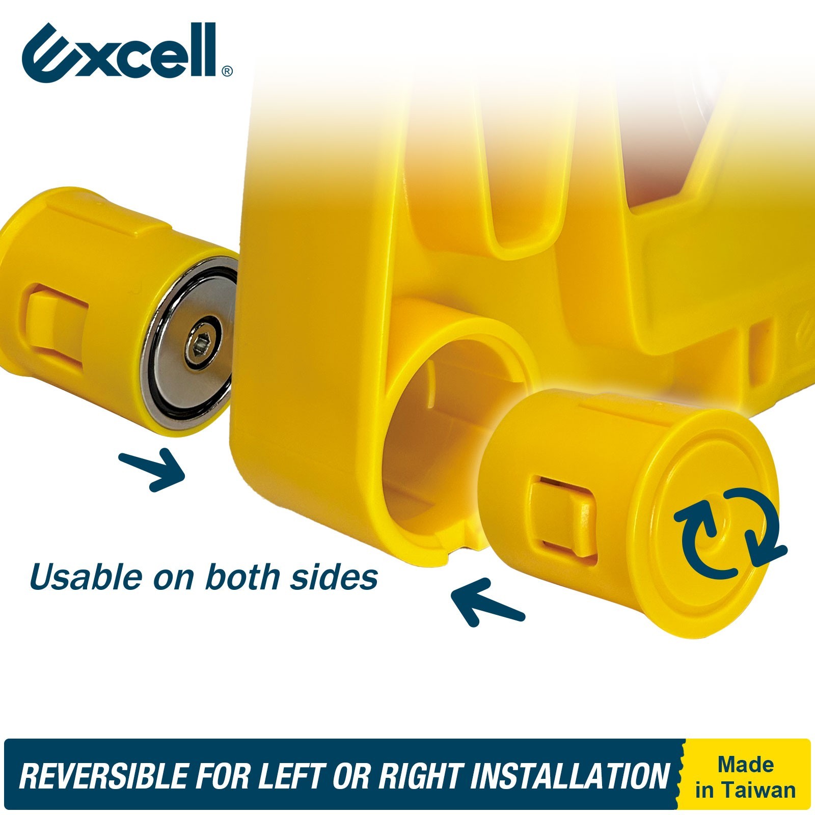Excell Magnetic Dual Core Desktop Tape Dispenser Fits 1″ & 3″ Core Home Office