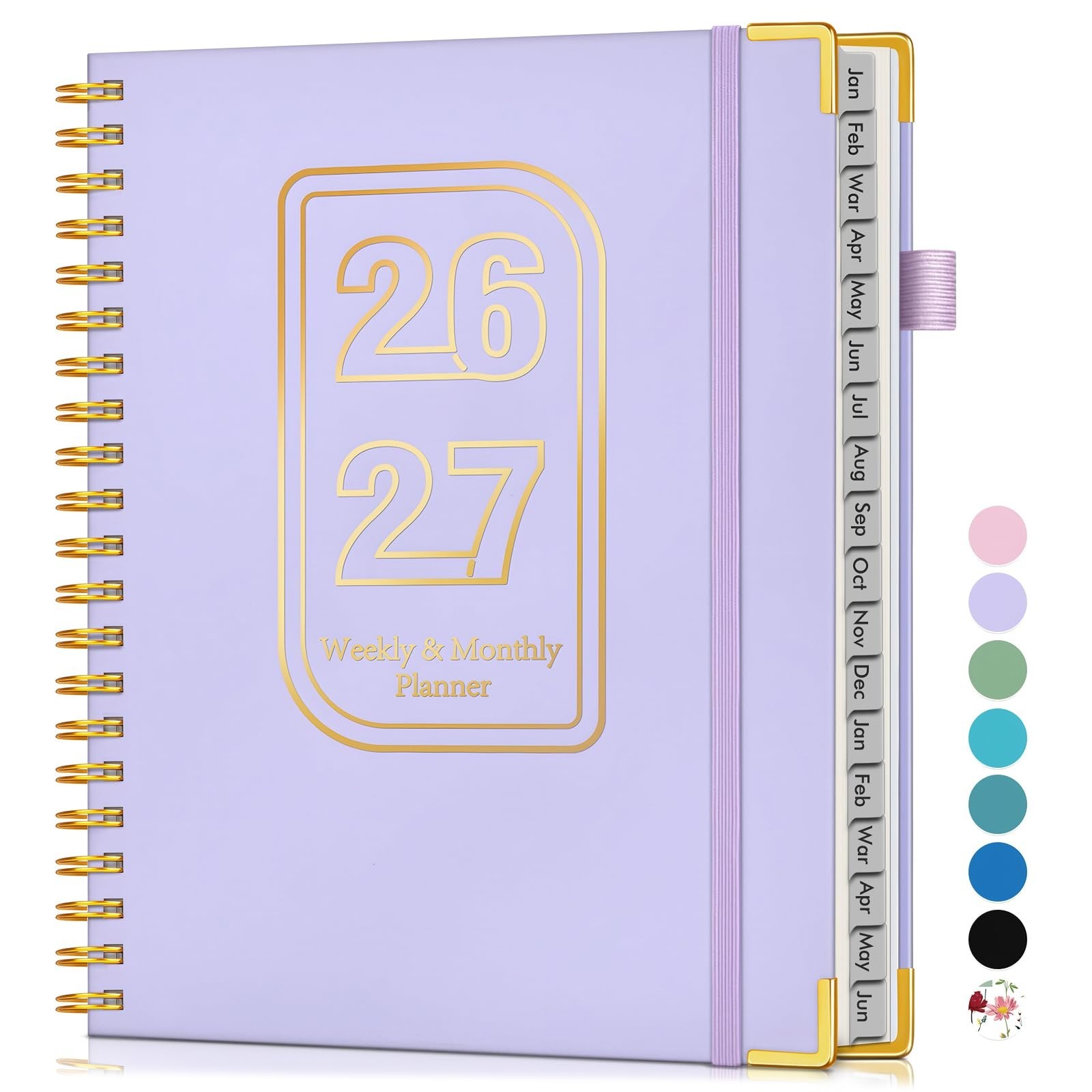 2026-2027 Planner, 18-Month Weekly & Monthly Organizer, 8.5″x11″ Large Calendar,