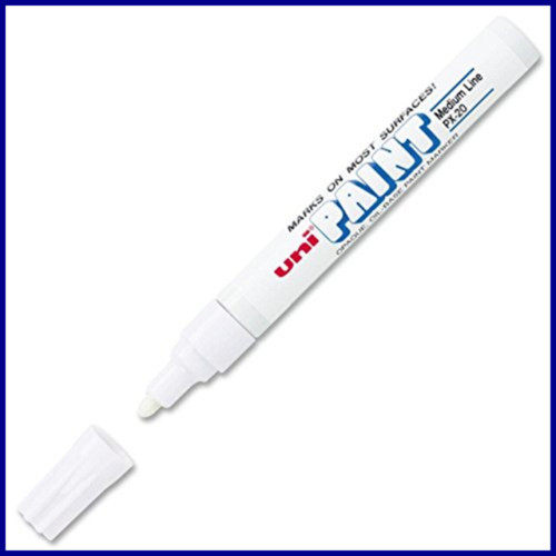 Uni-Paint PX-20 Oil-Based Medium Point Marker, White 63613