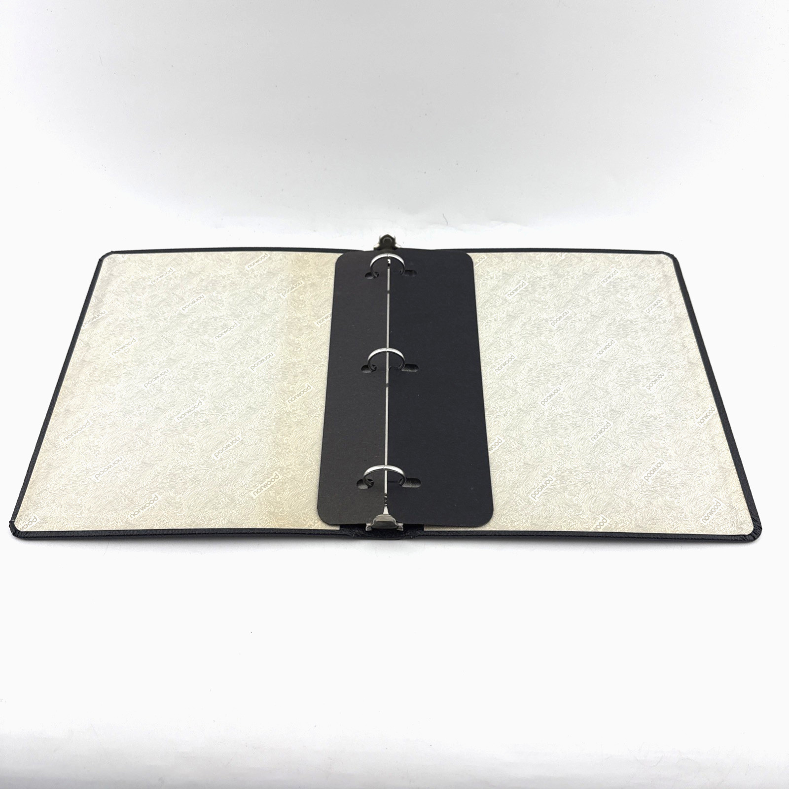 Norwood Black Pebble 3 Ring Binder 2 7/8″ Spine Heavy Duty Government USA