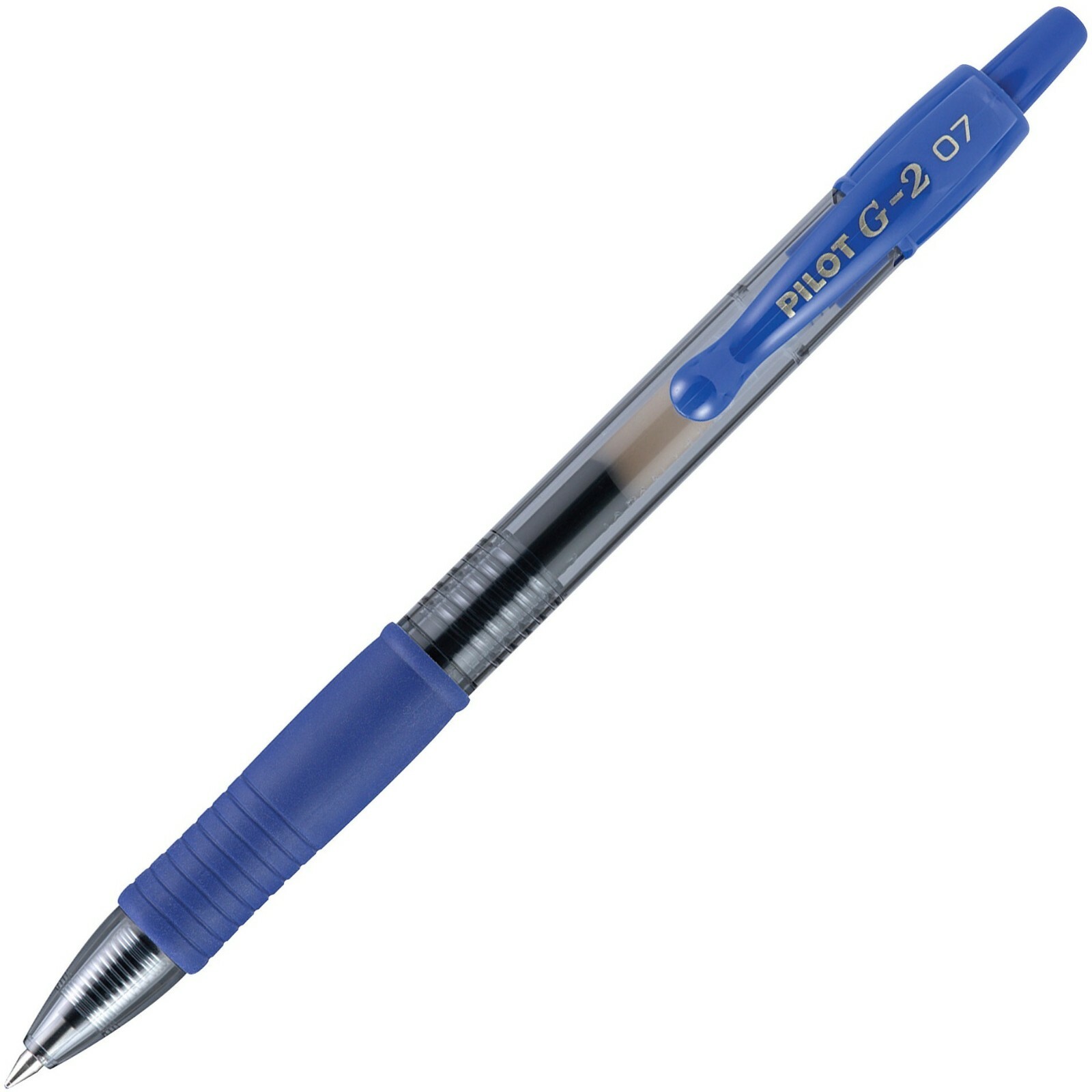 31021 Pilot G2-7 RT Gel Rollerball Pen, Fine 0.7mm, Blue Ink, Pack of 12