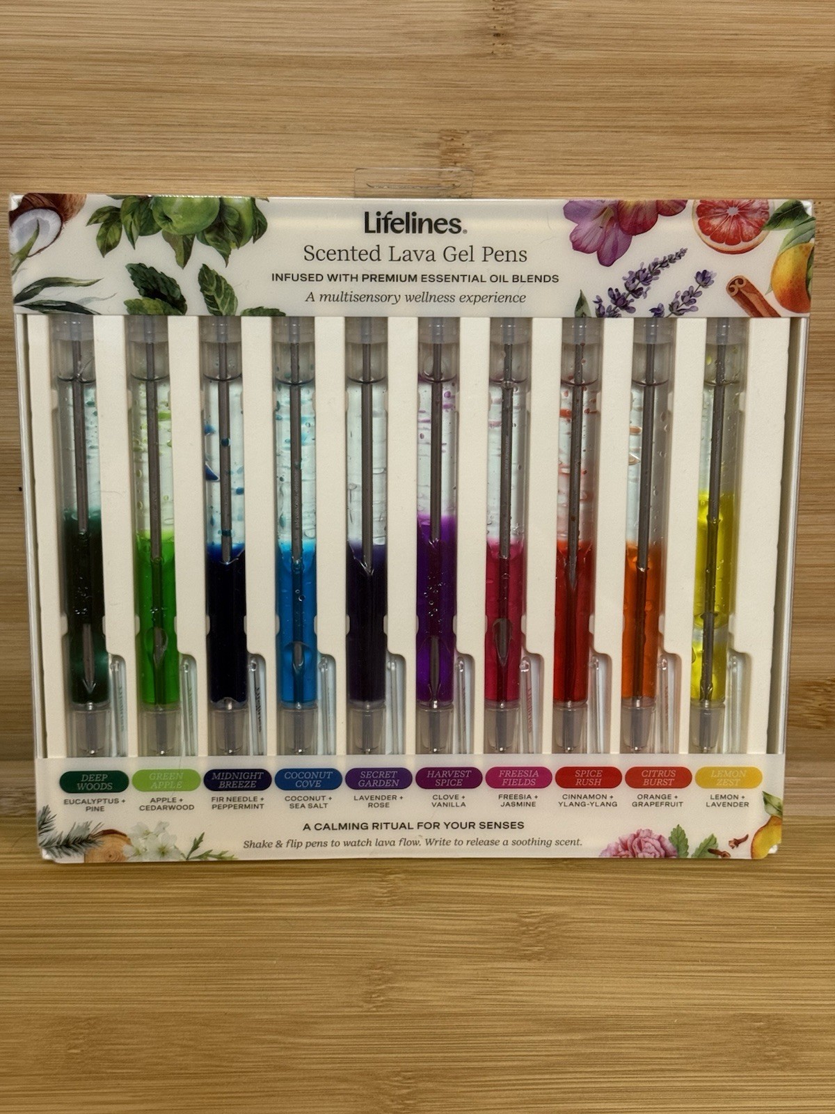 Lifelines Scented Lava Gel Pen 1 Count (Pack of 10),Multicolor 10 Pack NEW IN BO