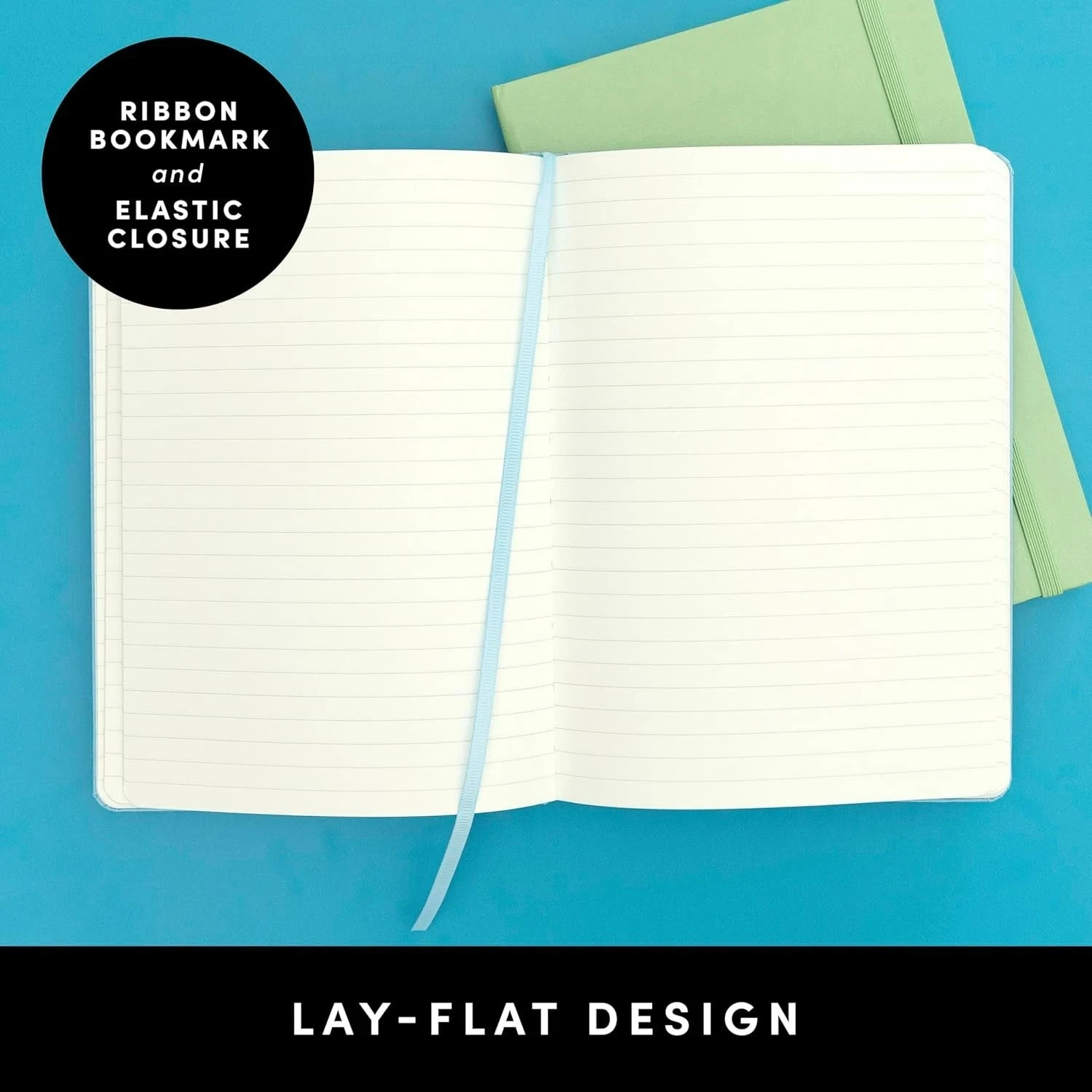 Lined Journal Notebooks, 10 Pack, (Black), 160 Pages, Medium 5.6 Inches X 8 Inch