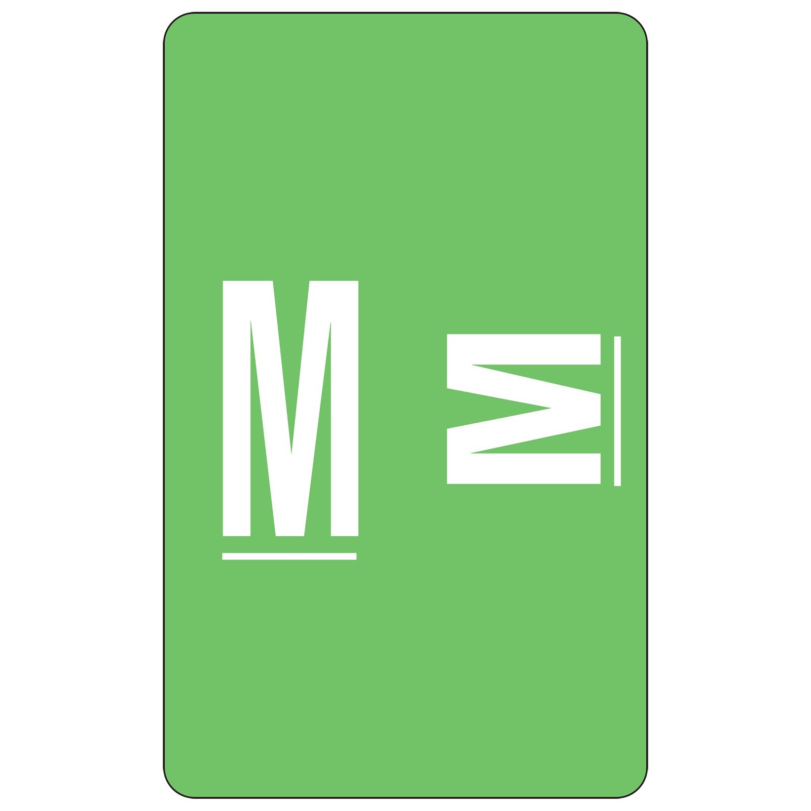 Light Green Alphabetic Labels 1 x 1 5 8 for Filing and Organization 100 Labels