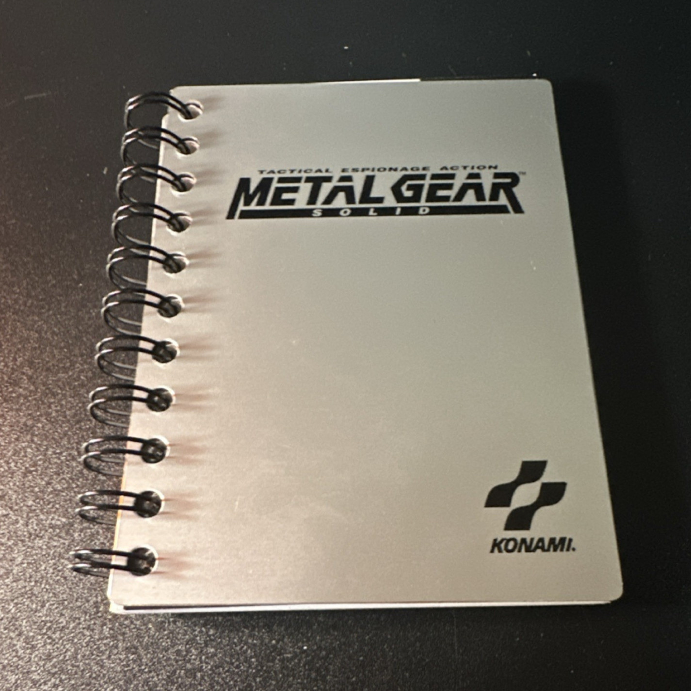 Konami Metal Gear Solid Illustrated Spiral Notebook Cardboard Cover