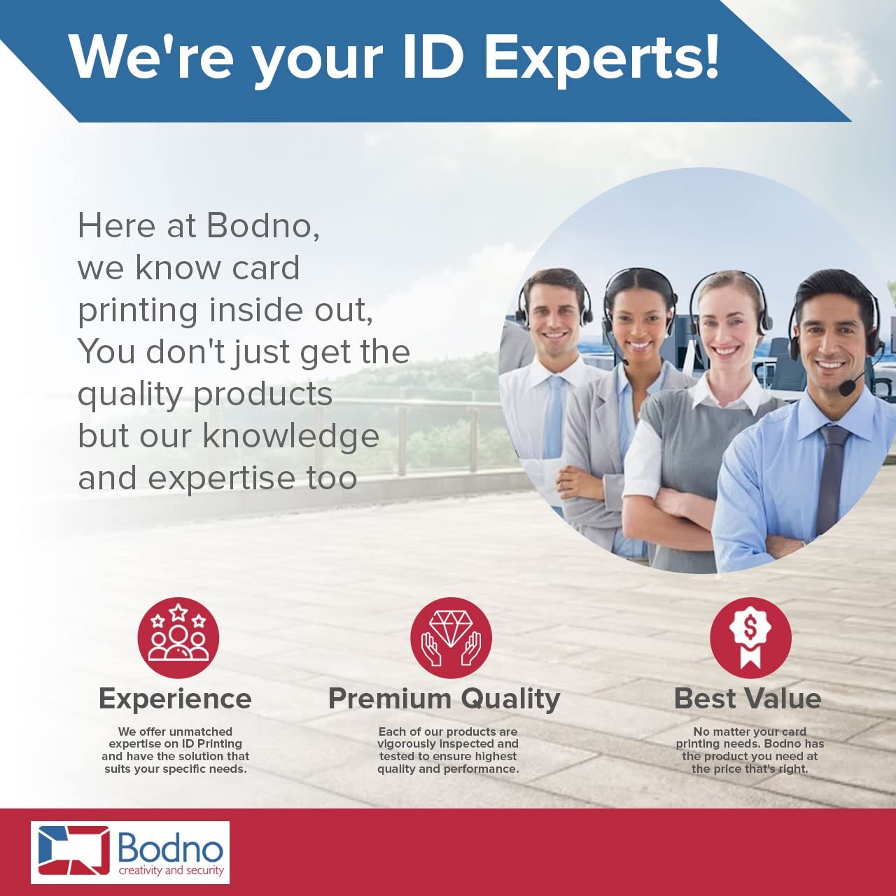 5000 Pack Bodno Premium CR80 30 Mil Graphic Quality PVC Cards