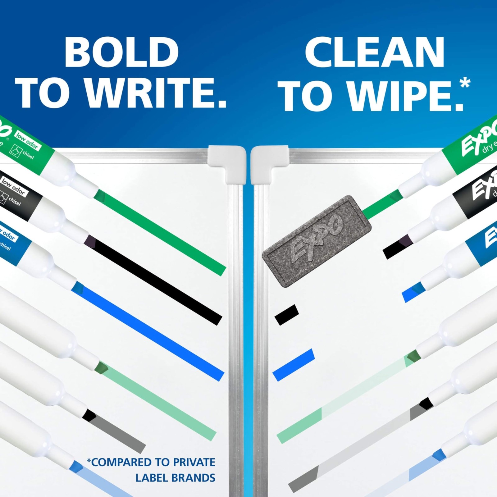 EXPO Dry Erase Markers, Low Odor Ink, Assorted 1 Count (Pack of 12),
