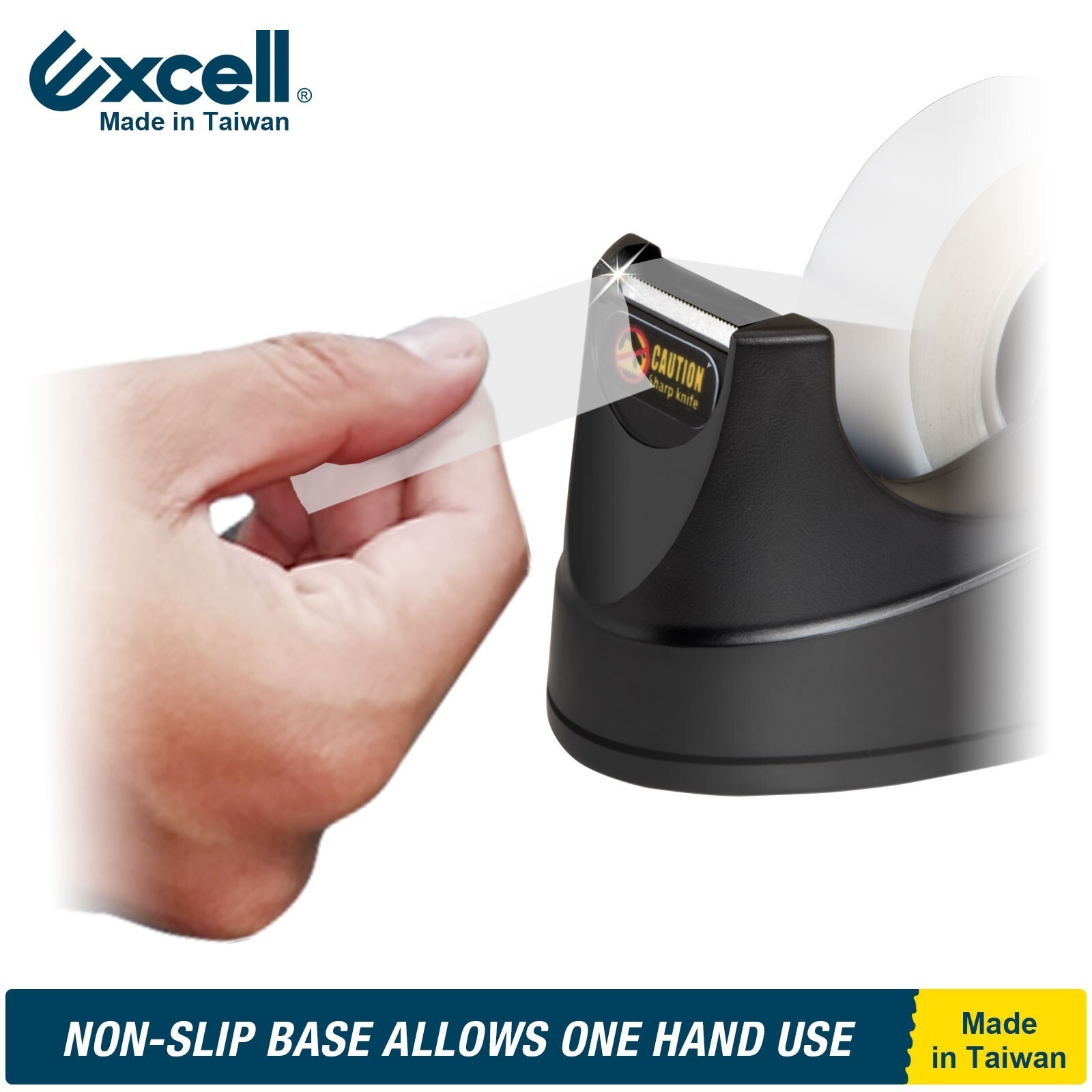Excell Mini Desktop Tape Dispenser 3/4″ Tape 1″ Core, Lightweight OFC, No Tape