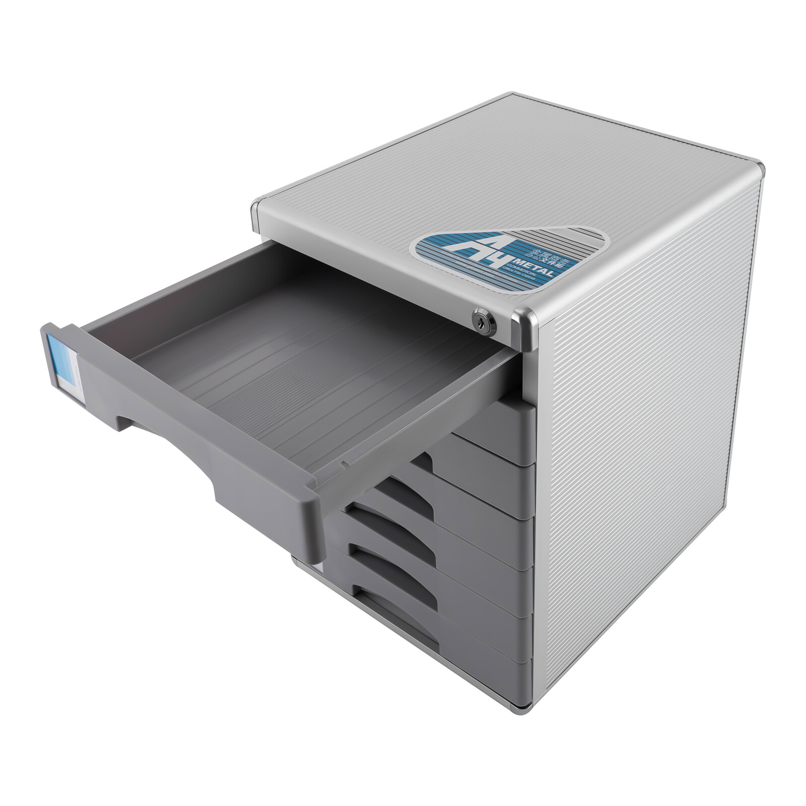 Rectangular Document Storage Box 7 Compartments Drawer Desktop File Organizer