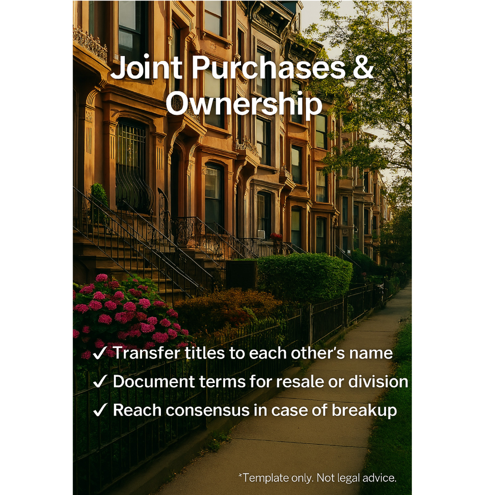 Roommate Agreement Template Editable PDF Word Instant Download