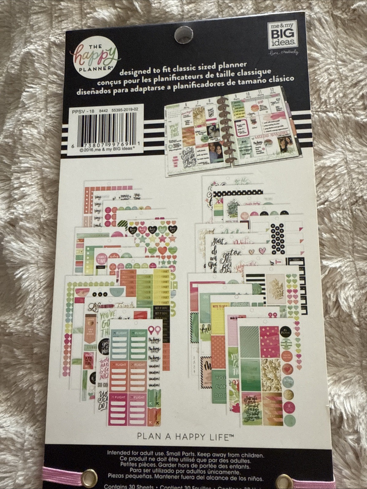 The Happy Planner Sticker Books LOT OF 3 Some Missing a Few Stickers