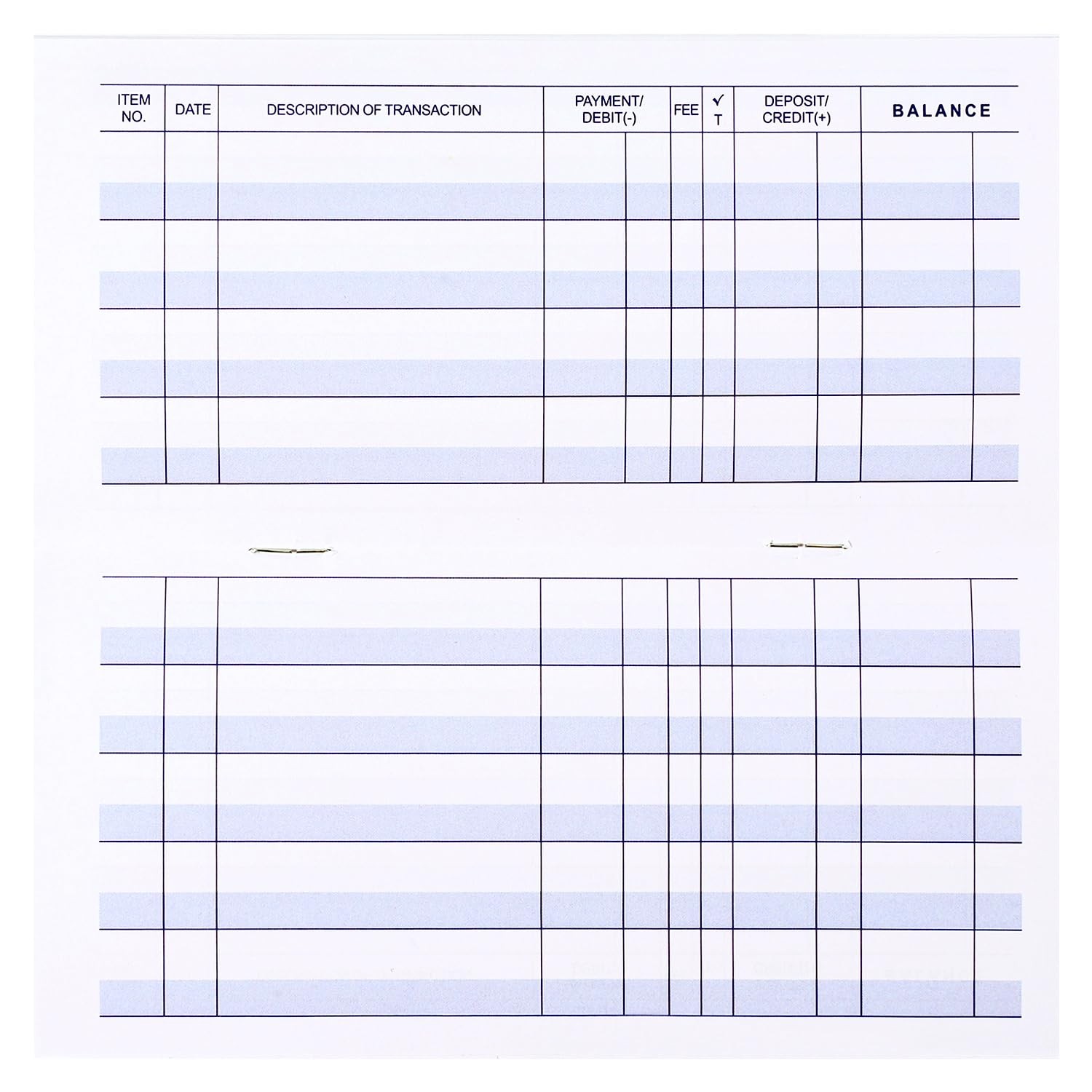 20 Pack Blank Checkbook Registers with Larger Lines for Personal Use Check