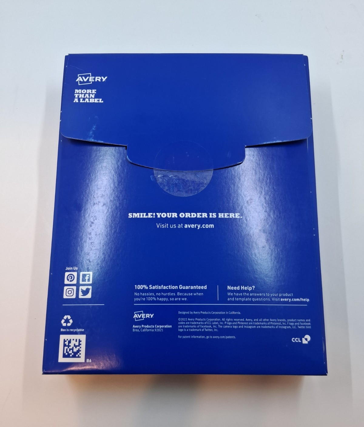1350 Avery 2″ x 4.5″ Rectangle Labels 225 Sheet Bright Blue Paper Presta T00-1XS