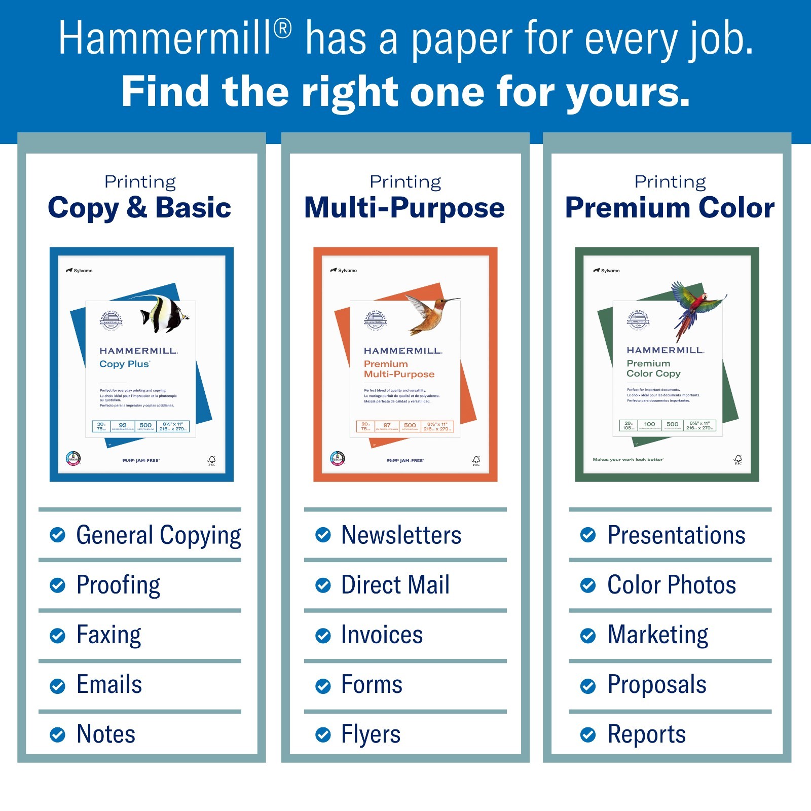 Hammermill Printer Paper, Copy Plus, 20lb, 8.5×11 Paper, 92 Bright – 10 Ream