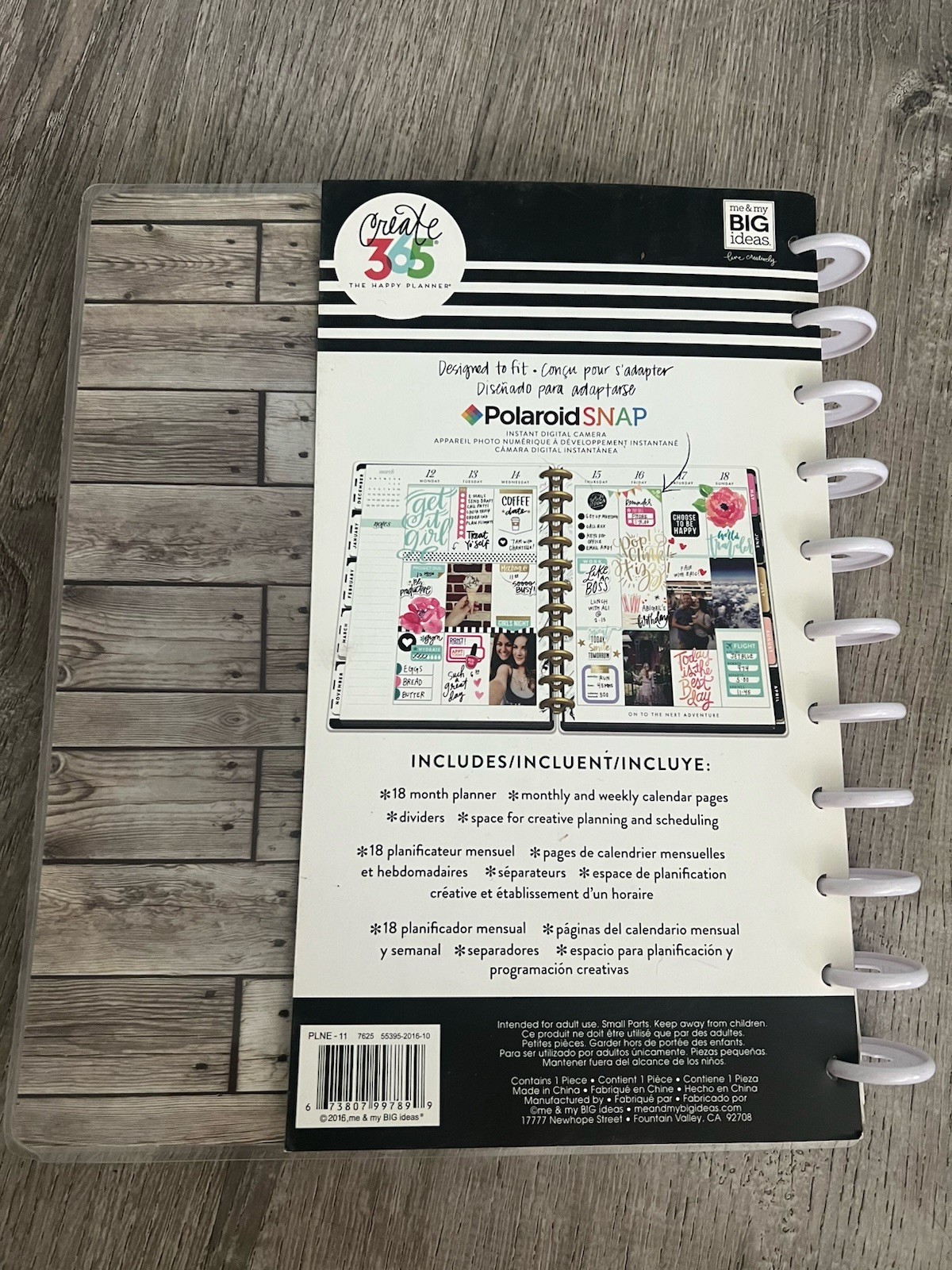Me & My BIG ideas Create 365 The Big Happy Planner Happy Mind Happy Life 2017-18