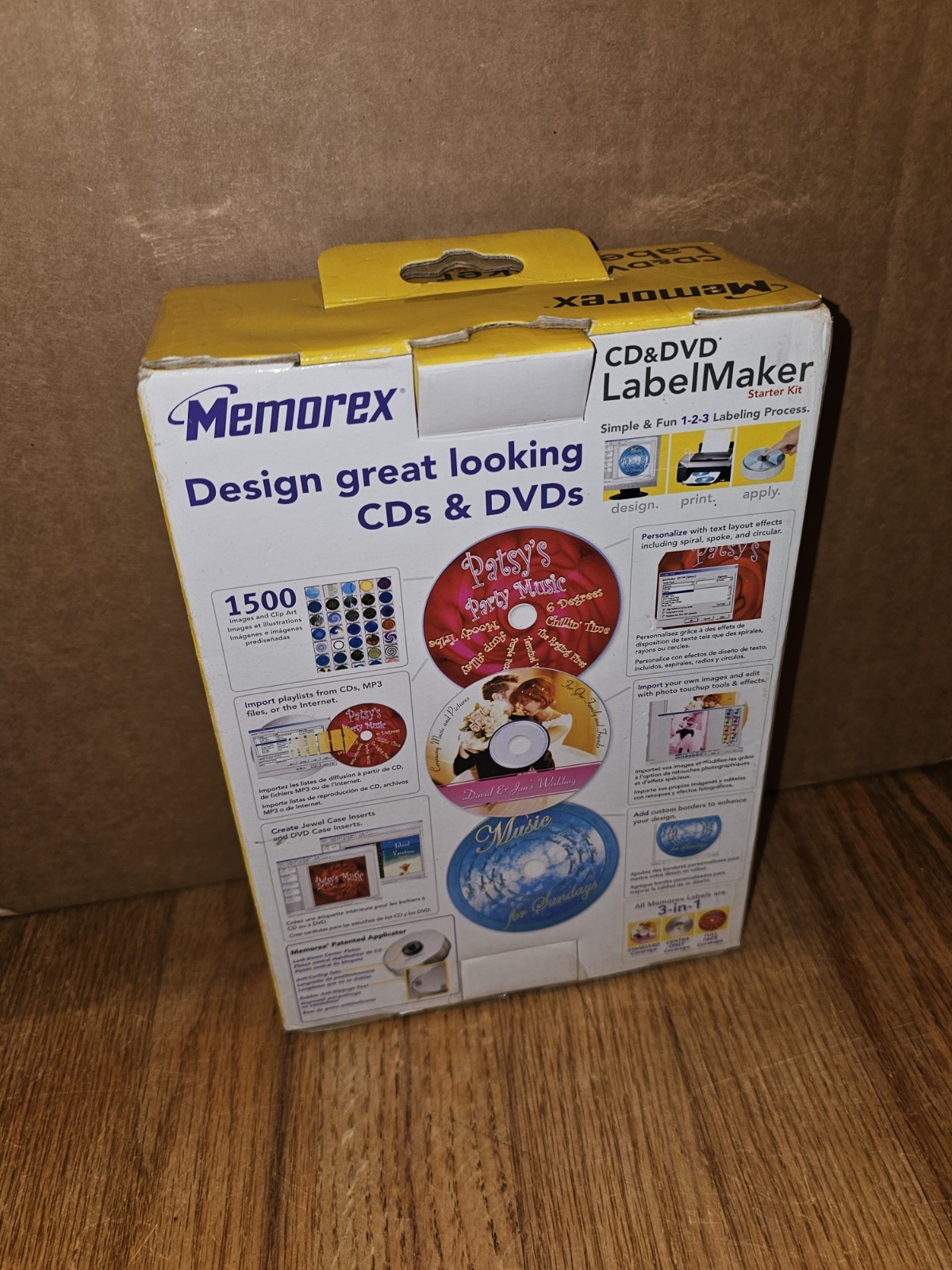 MEMOREX CD and DVD LABEL MAKER STARTER KIT NEW
