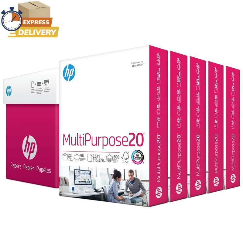 Printer Paper, Multipurpose, 8.5″ X 11″, 20 Lb., 96 Bright, 5 Ream Case ✅ 👈