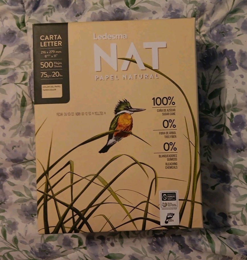 NEW Ledesma 8 Reams (4000pages)AllNatural Off White Copy/Fax/Printer Paper is a