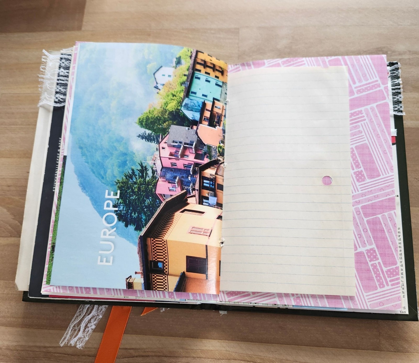 Junk Journal Handmade Hardcover Hand Bound 162 pages