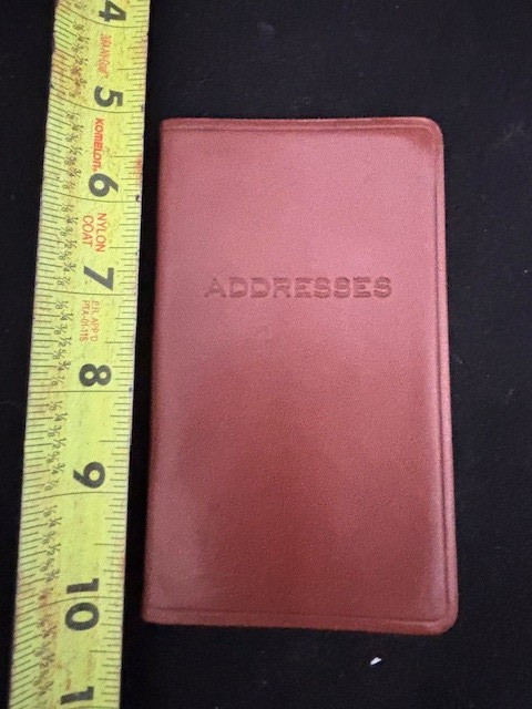 Vintage Cole Haan Brown Leather Bound Address Book Unused New In Box Rare Find