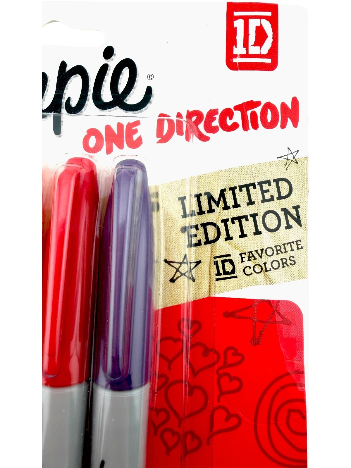 Sharpie One Direction 1D Favorite Colors Limited Edition 5Ct Markers Sealed 2013
