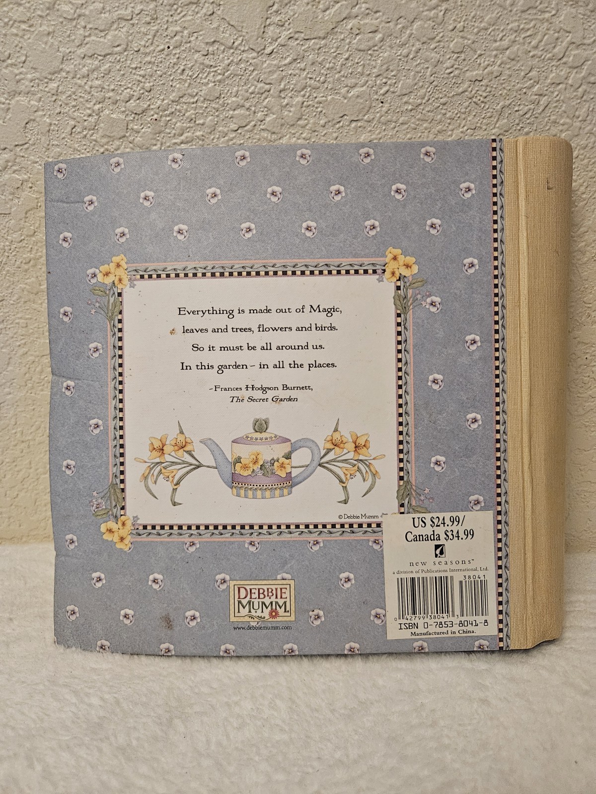 Vintage Debbie Mumm Large Monthly Greeting Card Organizer & Address Book