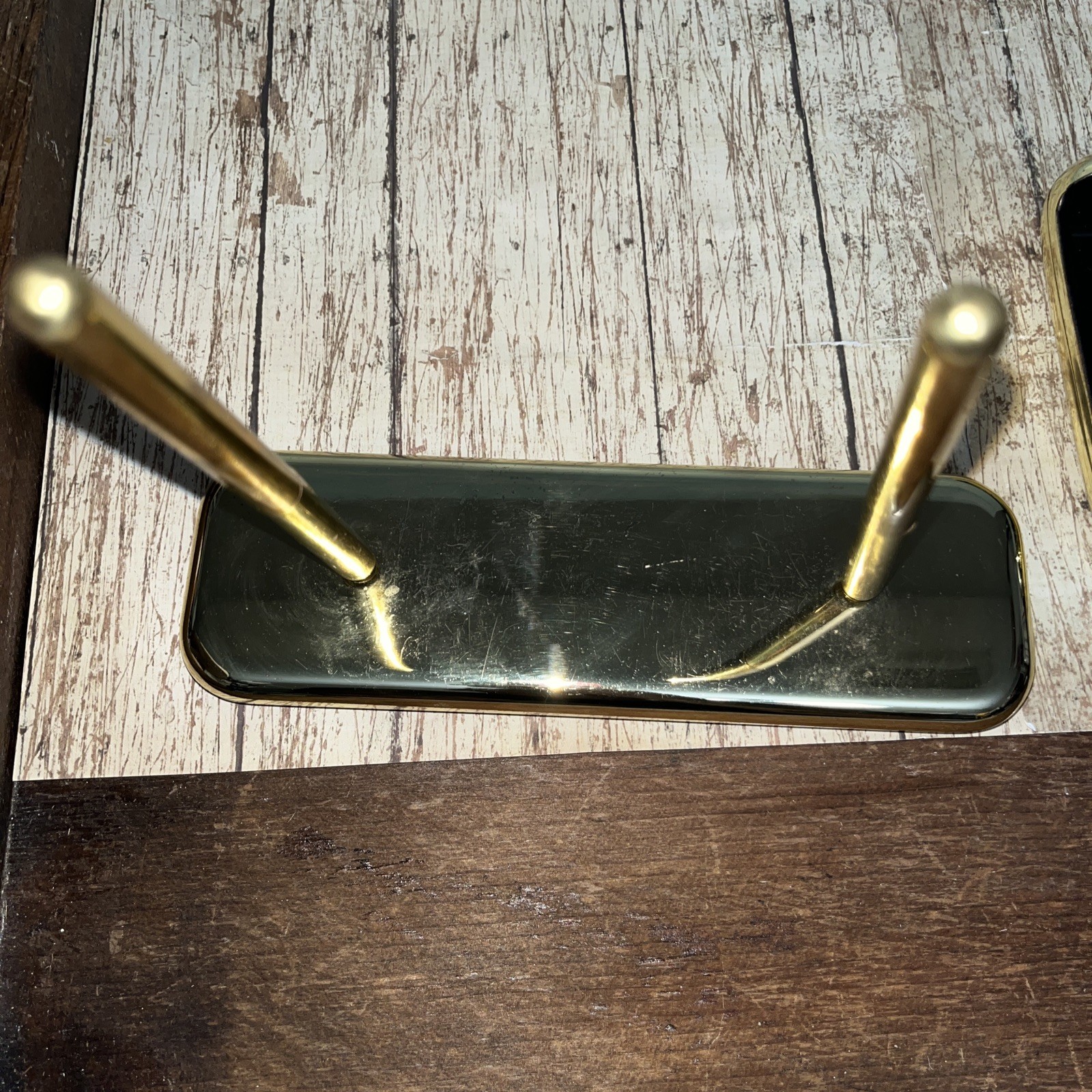 Eldon Emphasis 6000 Office VTG Gold ToneNote Pad Tray Paperclip & PenHolder 1998