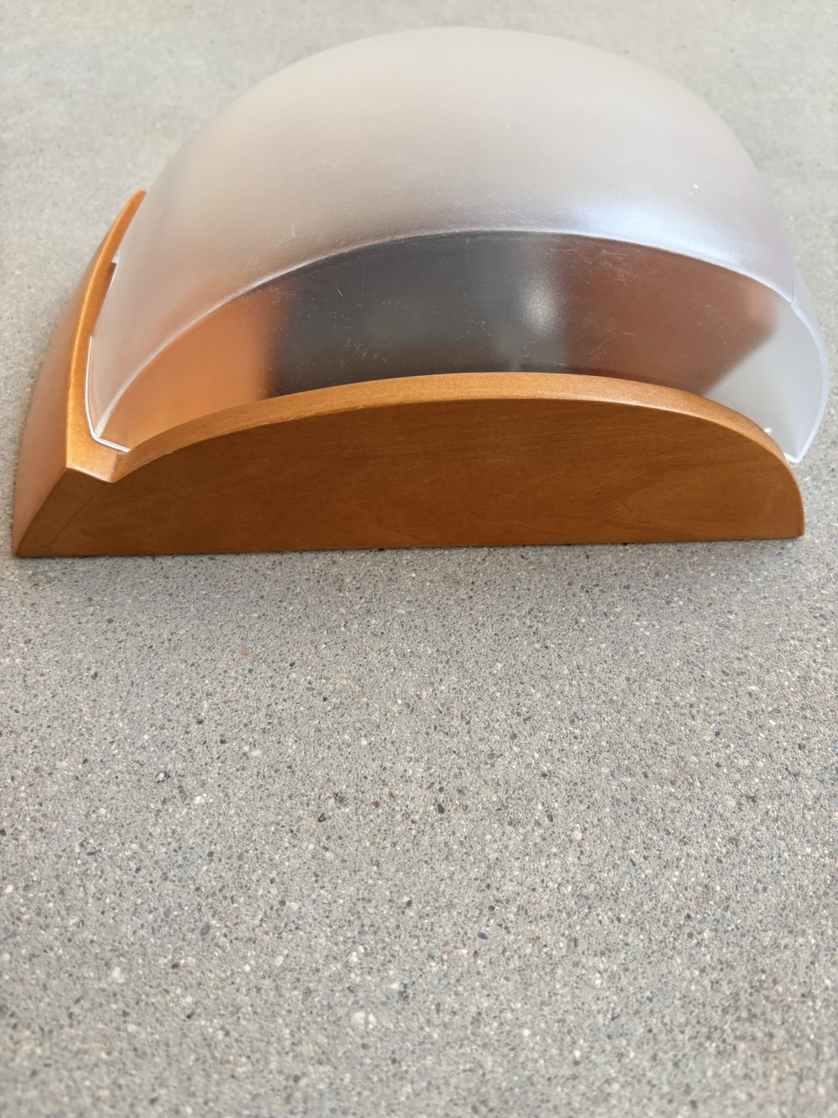 Rare Vintage Rolodex Card File Wood Frosted Plastic Lid Eldon Products