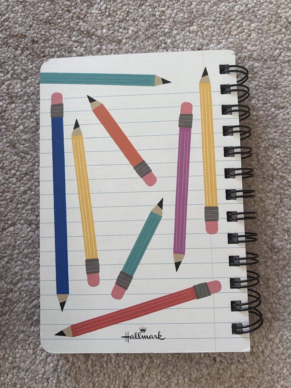 Hallmark Write On! Illustrated Sticker Prompt Journal Spiral Bound Notebook