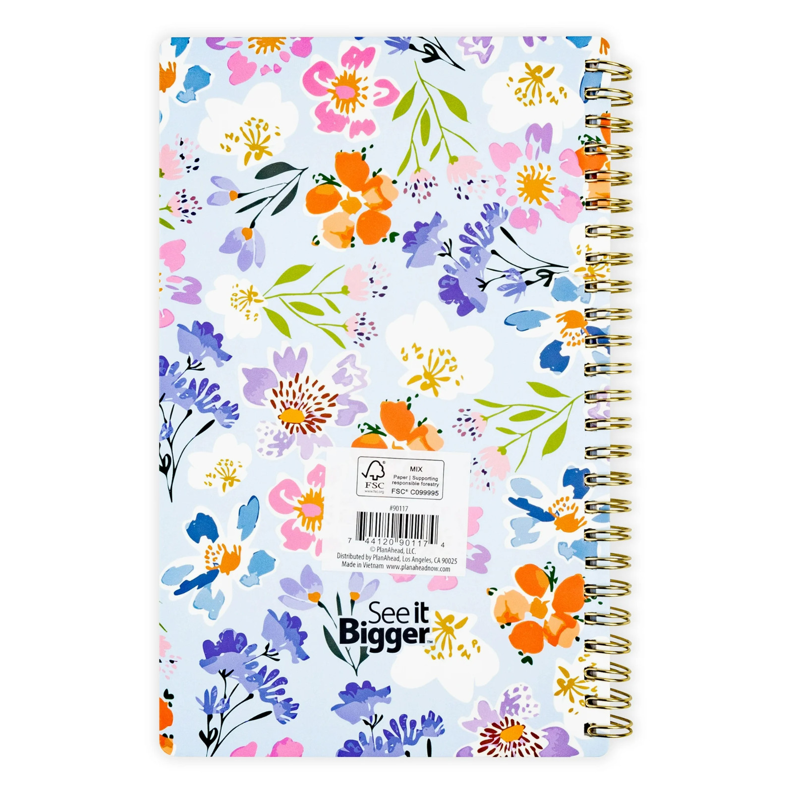 See it Bigger Weekly Planner Medium (5.5 x 8.75) 15 Months, Oct 2025-Dec 2026