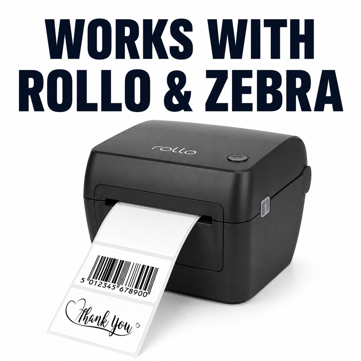2×1 Direct Thermal Labels 1000/Roll – Barcode FNSKU UPC for Rollo Zebra FBA