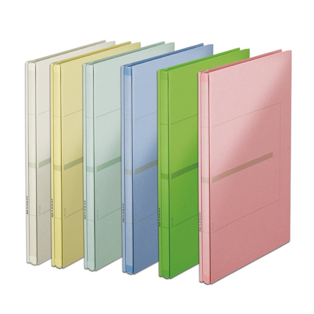 PLUS Flat File, A4 Vertical, 2-Hole, Expandable Spine, Senobas EX, 5-Pack, Beige
