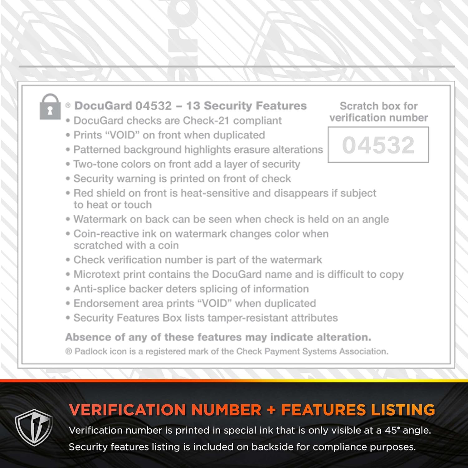 Blue/Red Premier Prismatic Top High Security Check Paper – Laser/Inkjet Printer