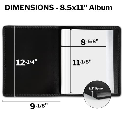 Dunwell Portfolio Folder for Artwork 8.5 x11 Binder Folder 48 Pages Letter Size