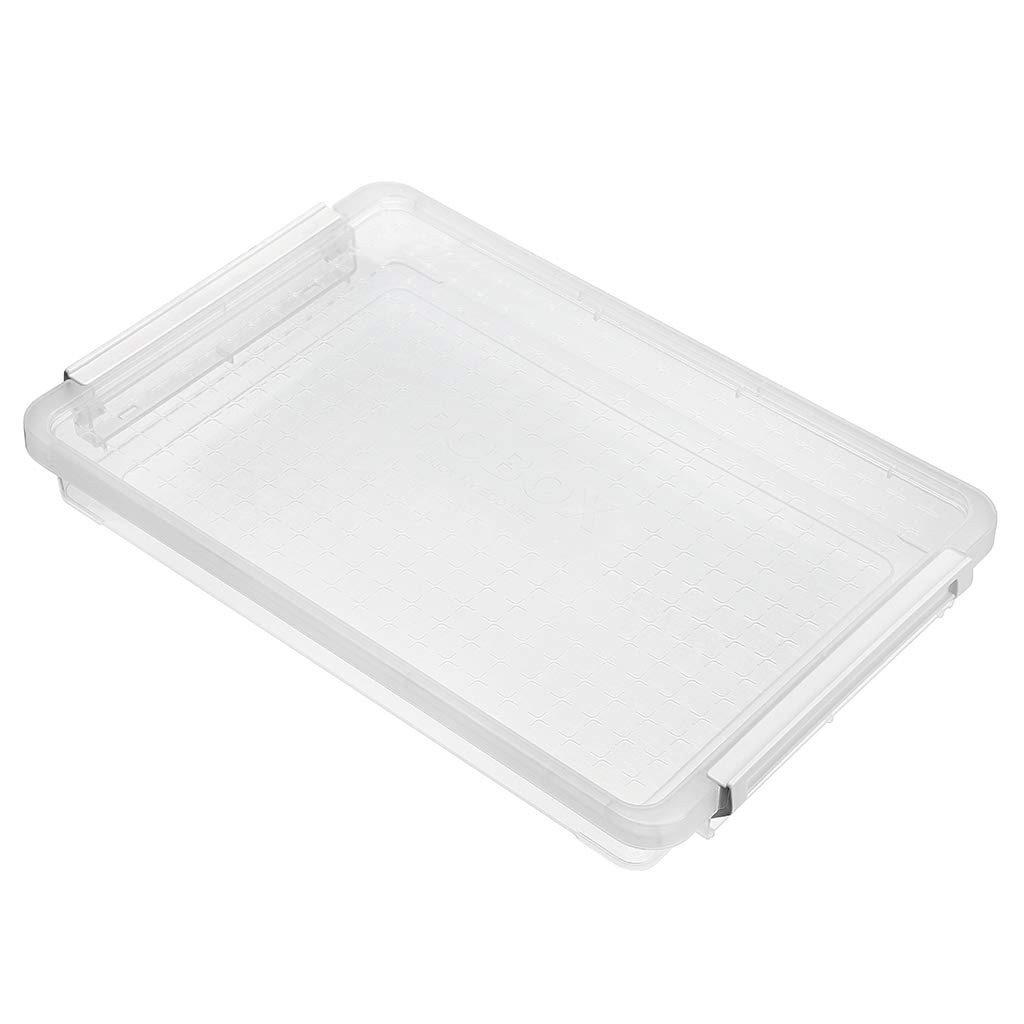 A4 Plus Clear Transparent PP Plastic Stackable Storage Box Desk Paper Magazin…