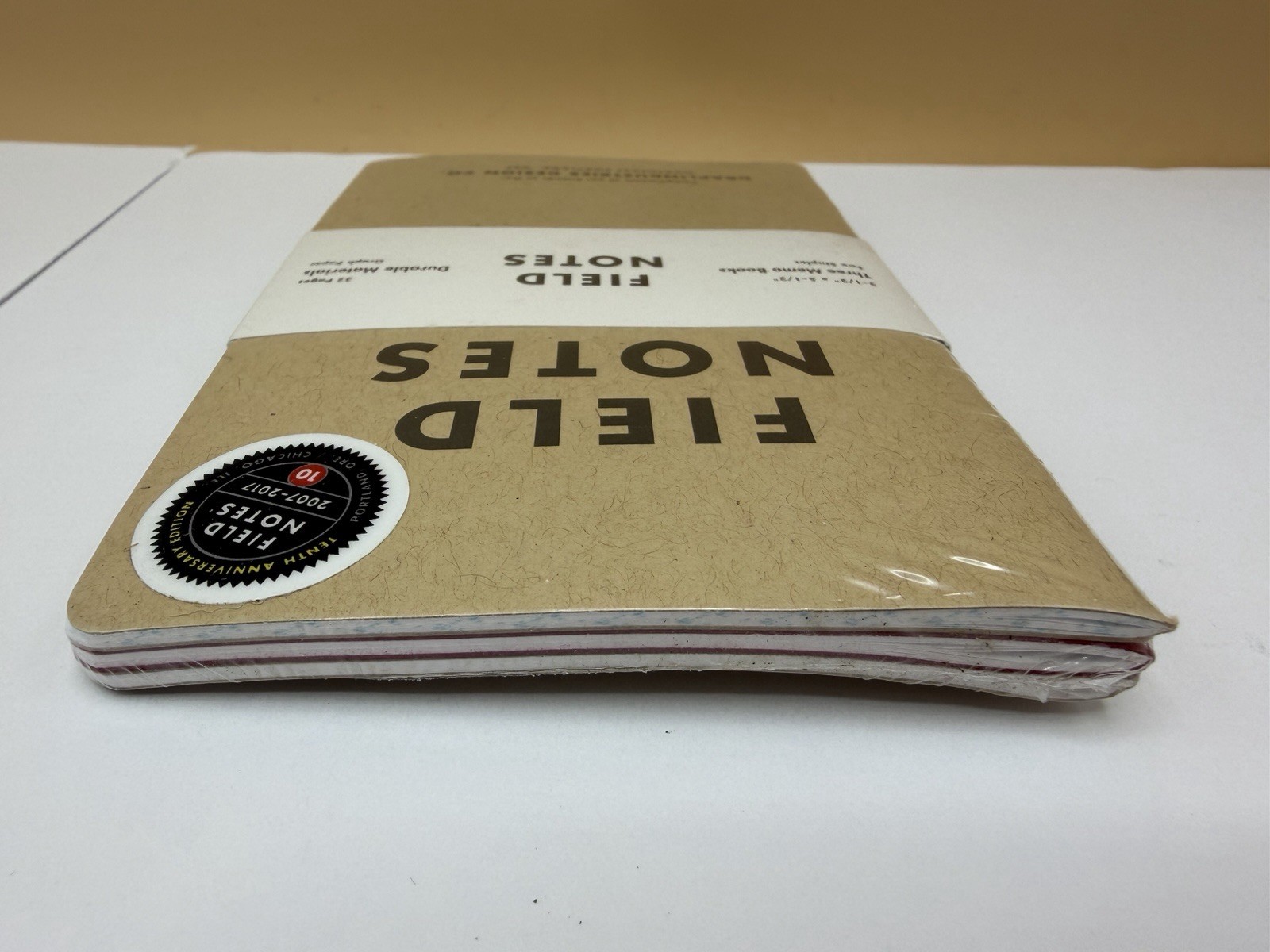 Field Notes 10th Anniversary Edition Sealed 3-Pack Memo Books Aaron Draplin