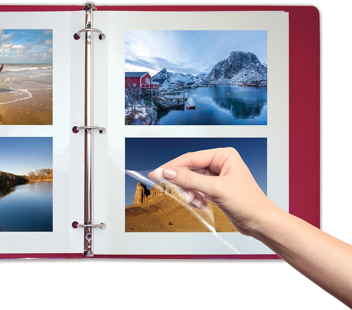 Better Office Products 50 Count Photo Mounting Sheets, 11 X 9 Inches, Double-Sid