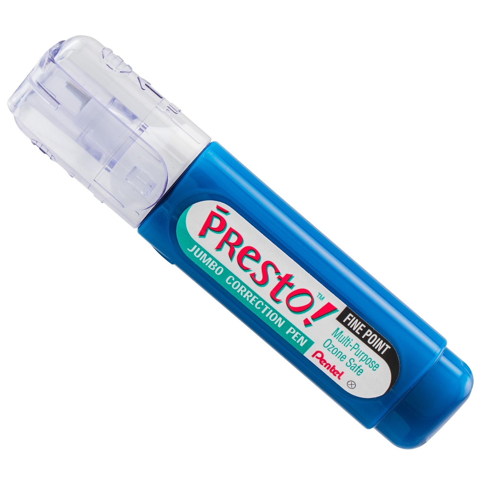 Pentel Presto Jumbo Correction Pen Fine Point, Metal Tip, 2-Pack (ZL31WBP2)