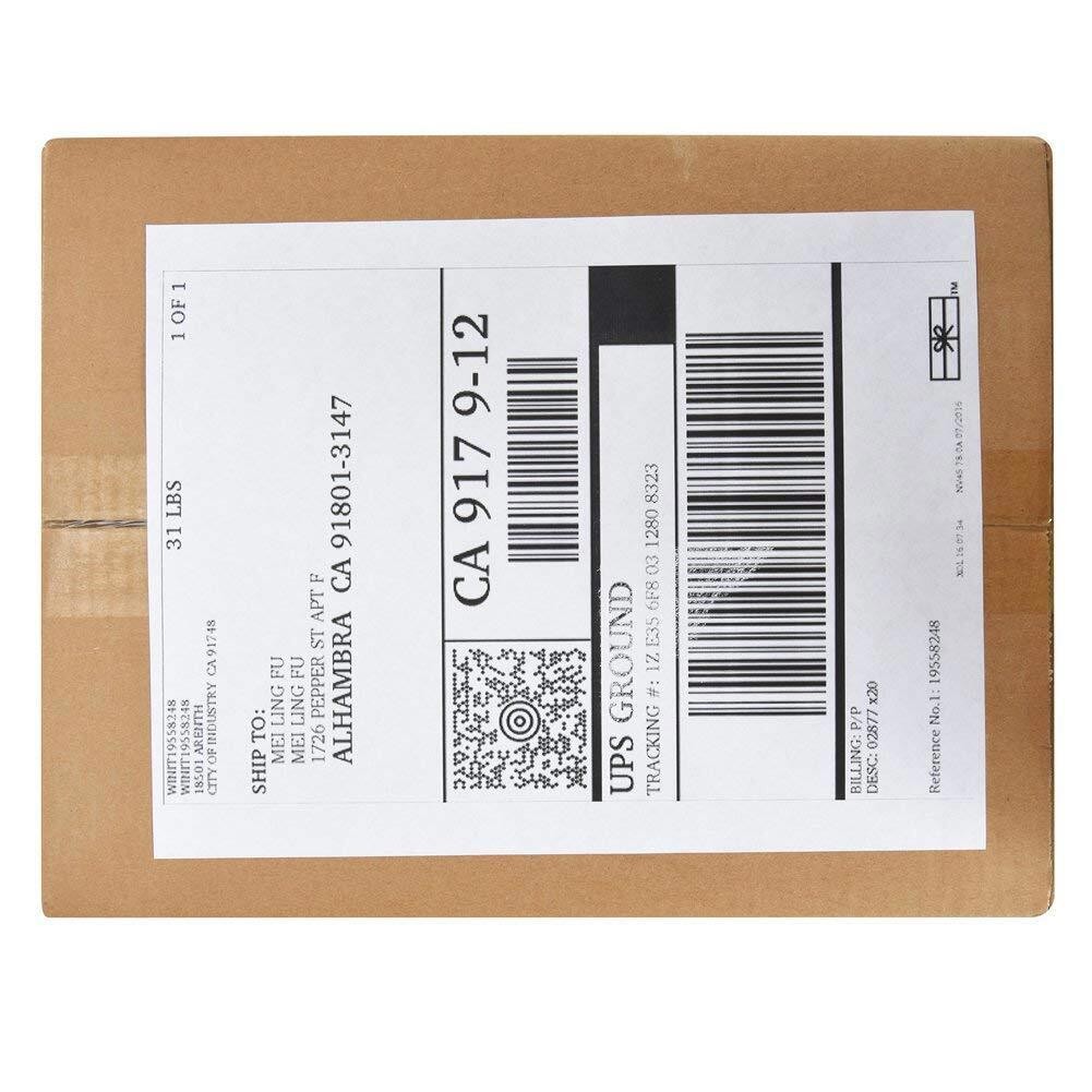 8.5×11 Full Sheet Shipping Address Blank Labels Self Adhesive for Laser & inkjet