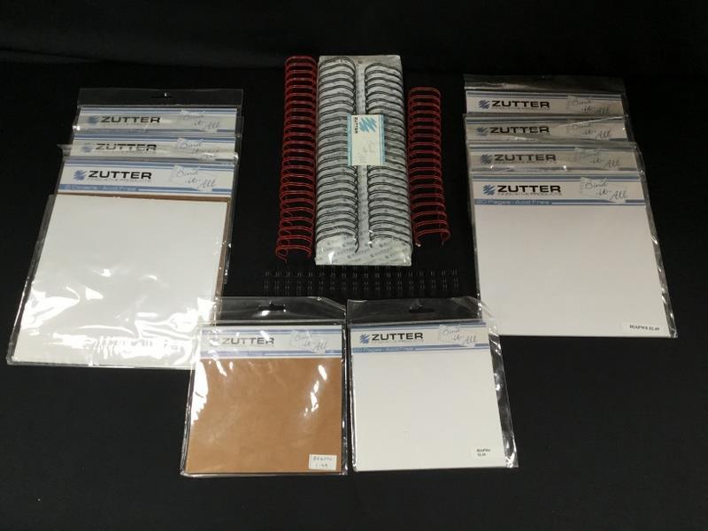 ZUTTER Bind It All 1″ & 1 1/4 Wire Loops, 10 Packs of Pages Covers 6 x 6, 8 x 8
