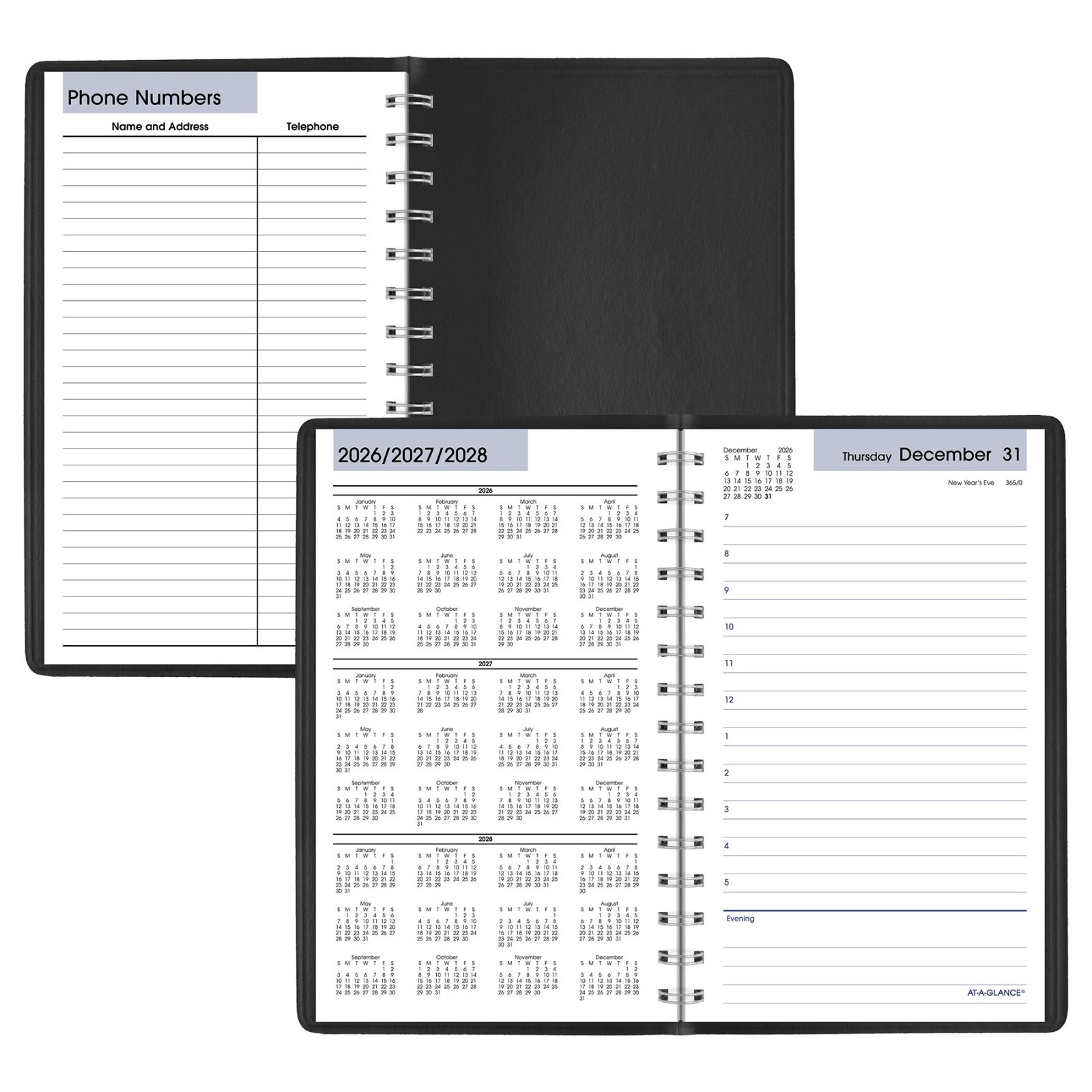 2026 At-A-Glance DayMinder SK44-00 Daily Appointment Book, 5 x 8″