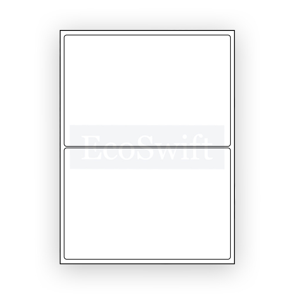 (300) 8.5 x 5.5 XL EcoSwift Shipping Half-Sheet Self-Adhesive eBay PayPal Labels