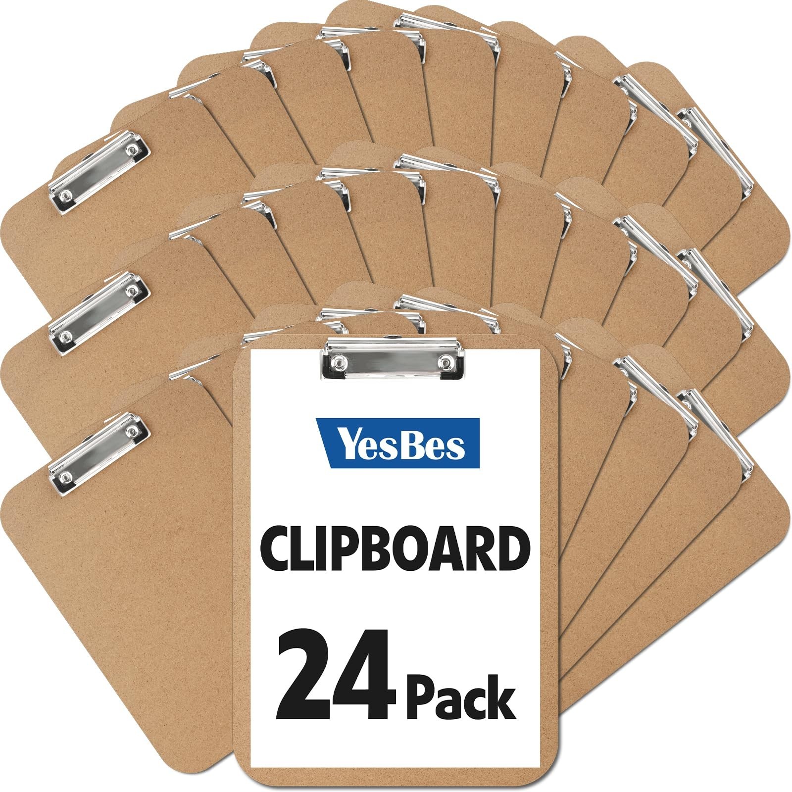 24 Pack Clipboards Bulk, Clip Boards 8.5×11 Standard Letter Size, Clipboards …
