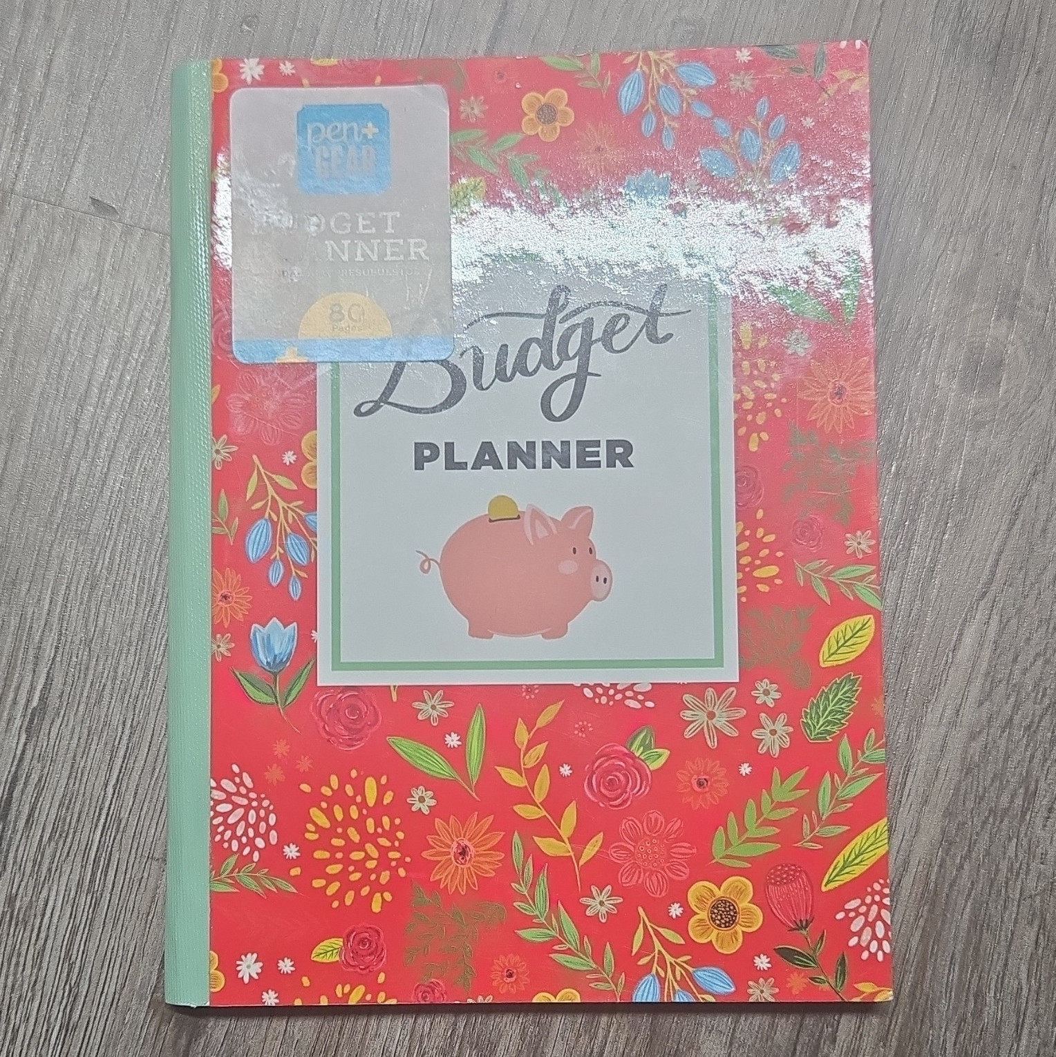pen+GEAR Budget Planner Undated Medium 80 Pages Floral Cover Paperboard