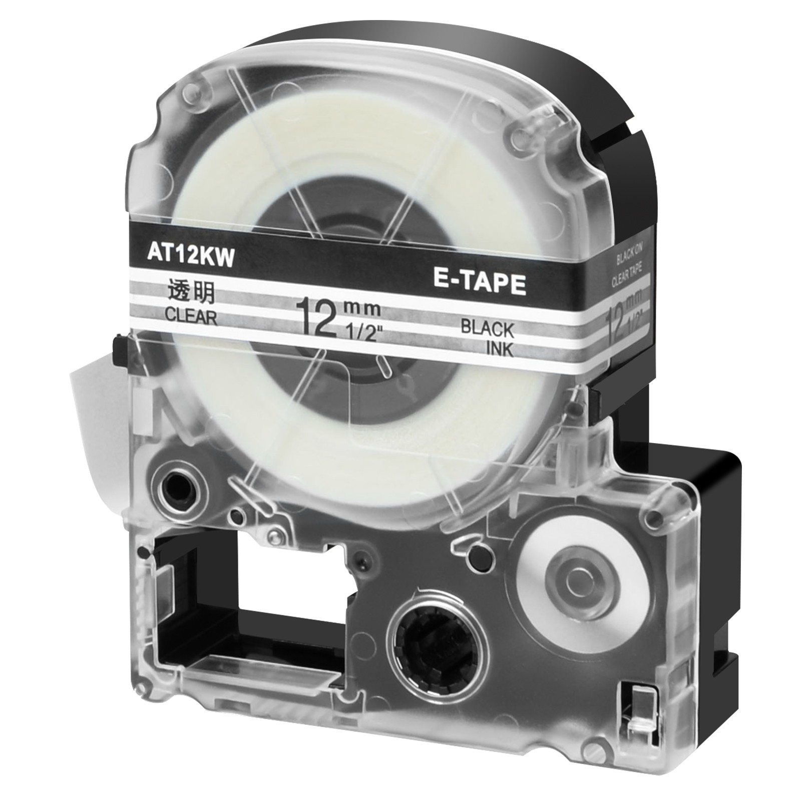 12mm x 8M Compatible with EPSON LK LabelWorks KingJim K-Sun PX Labelshop Tape