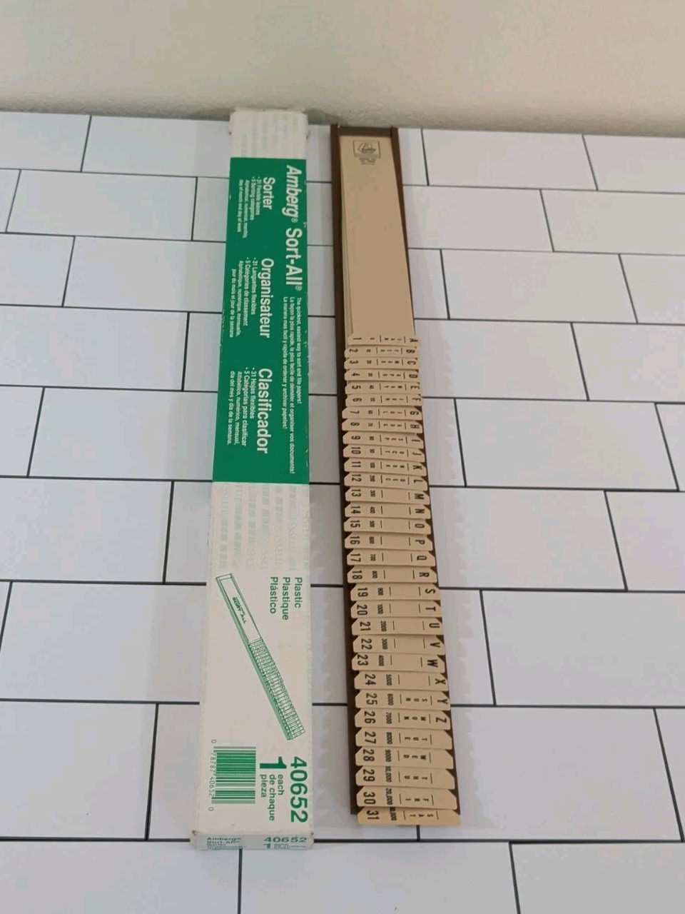Amberg Pendaflex Plastic Sort-All Sorter, 2-1/2″ x 23-1/4″, Each 40652