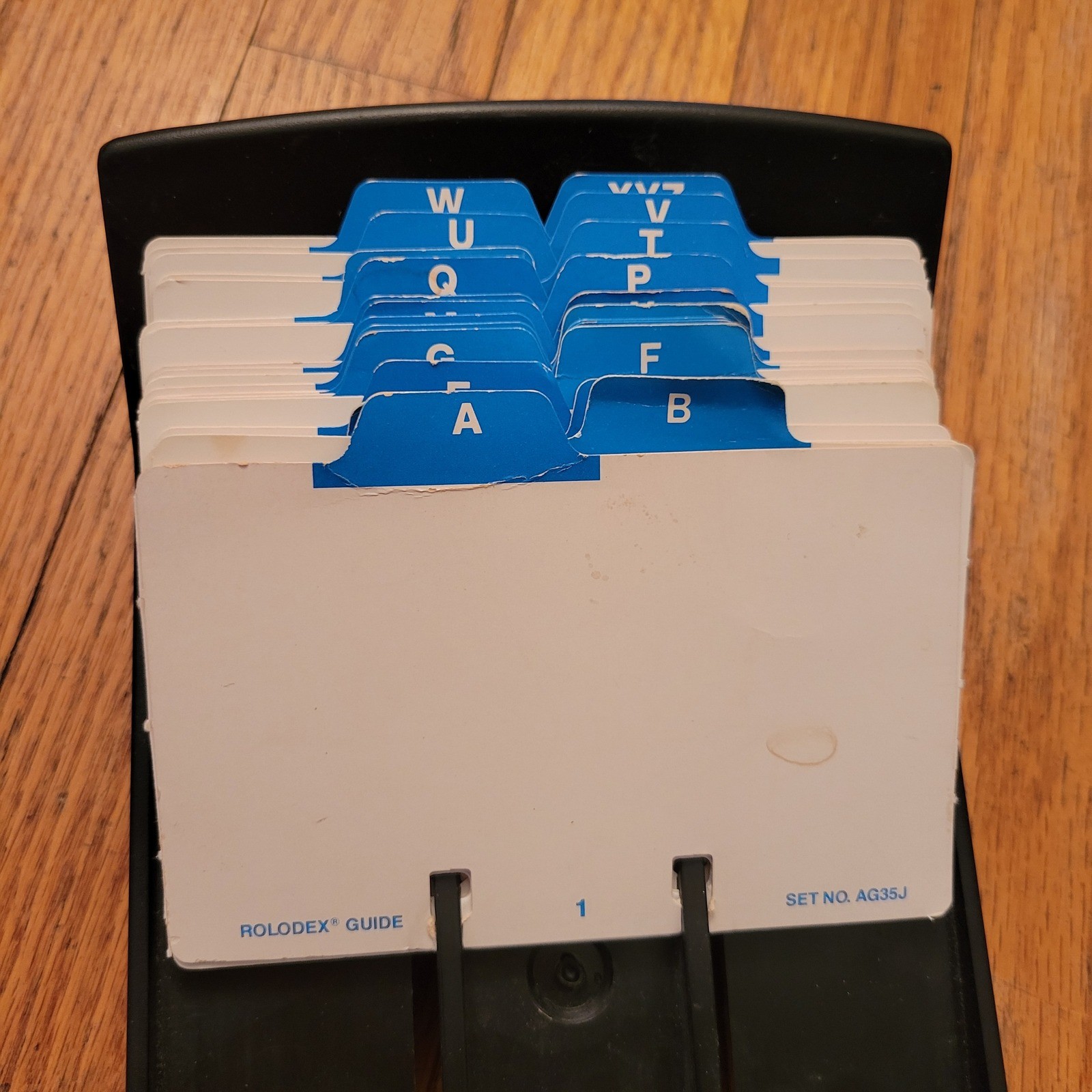 Rolodex Card File Organizer Black NVIP-35 Vintage Office Memorydex Retro USA