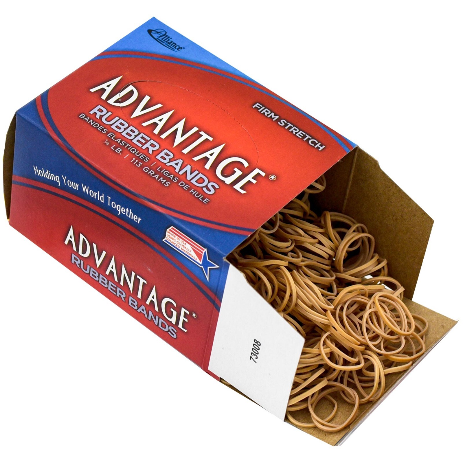 Alliance 26109 Advantage Rubber Bands, Size 10, 1-1/4 x 1/16″, 1/4 LB Box